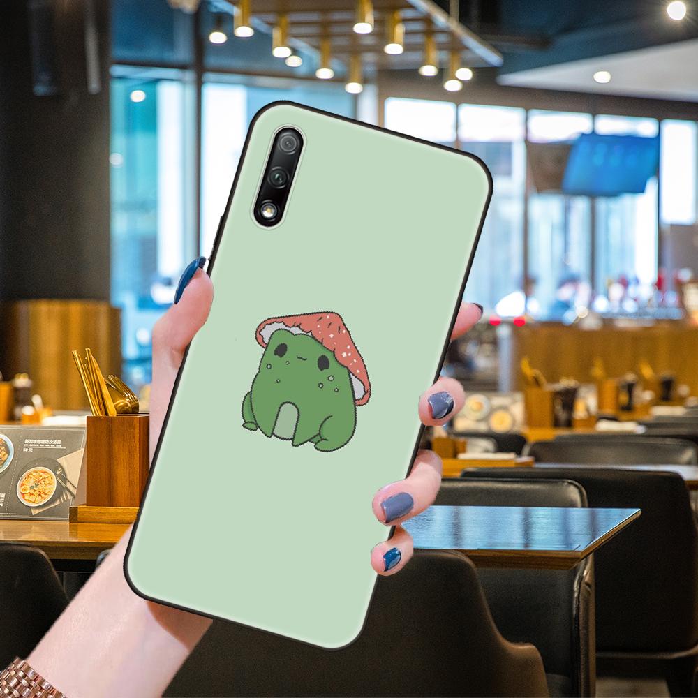 

Чехол для телефона Huawei Honor 9X9 9S 10 20 30 S i A 8X 8A 8S 7X 7A Pro Lite, черный силиконовый чехол на заднюю панель Prime Art Animal Frog Honor 30