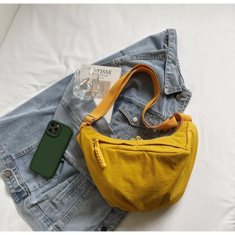 

New Casual and Versatile Hobo Bags Lightweight Nyl Simple Crossbody Shoulder Bags Large Capacity Casual Commuting Storage Bags
