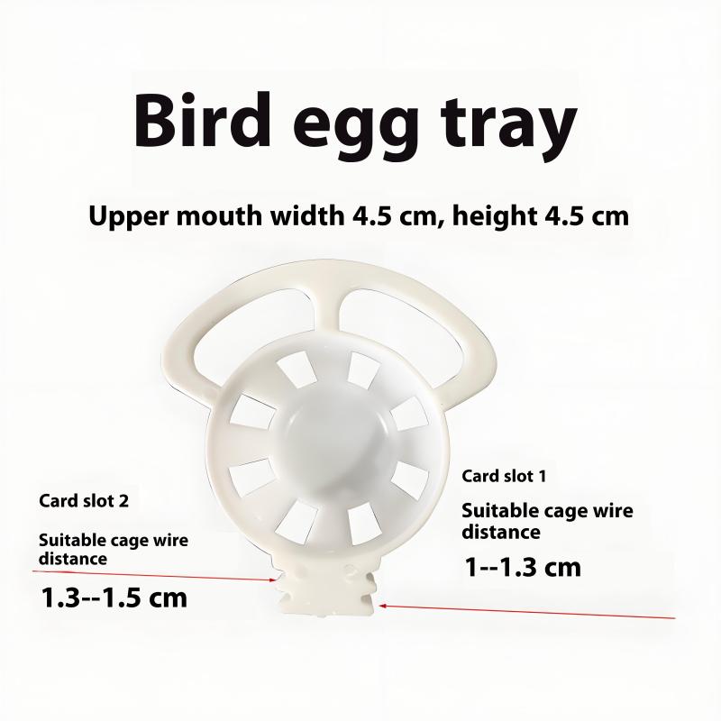 4 szt. Mały ptak Plastikowy kubek na jedzenie Tacka na jajka Wygodny karmnik Pudełko Dla Kanarka Zięby Małych ptaków