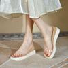 Fashion New Transparent Thick Bottom One Word Set Foot Casual Fashion To Wear Sandals