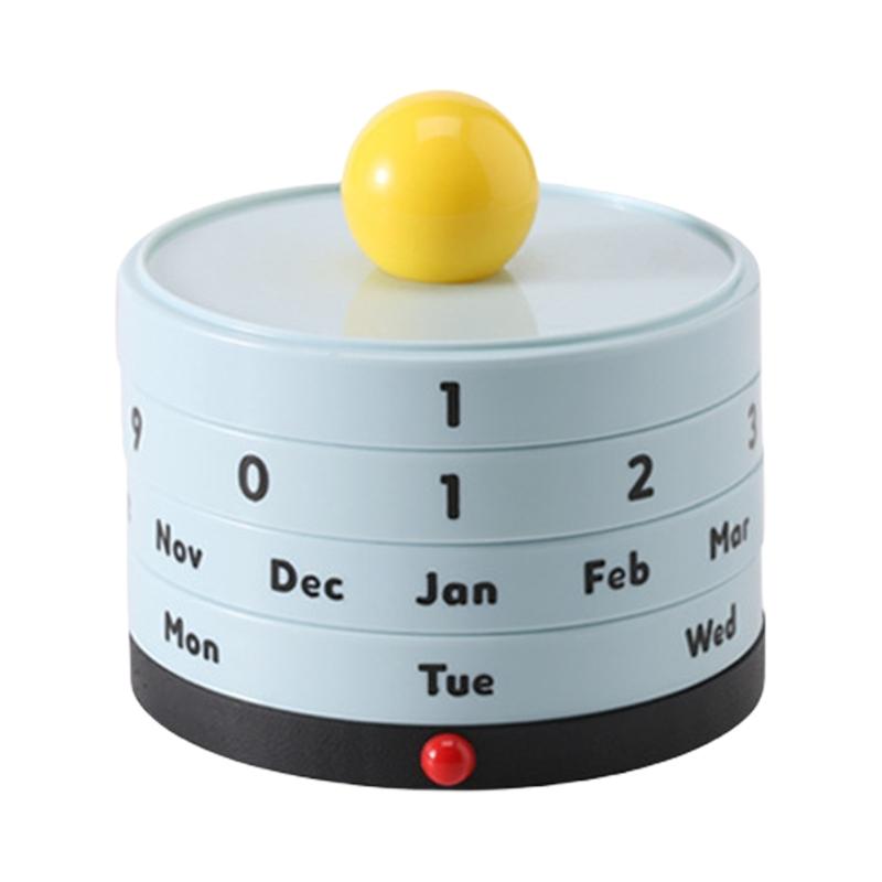 High Aesthetic Rotating Perpetuals Calendar Desk Accessories Ideal For Women Creative Homes Lover Creative Individuals