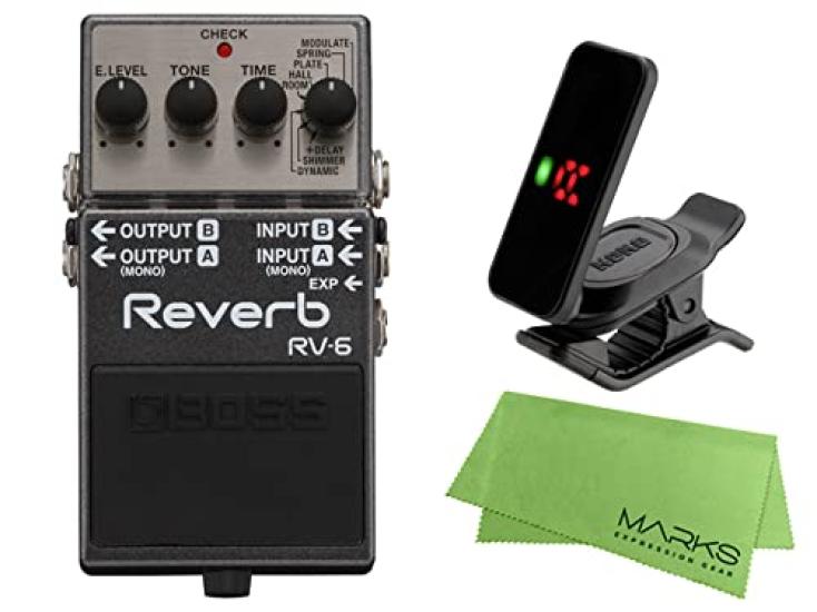 

BOSS - Reverb RV-6 + KORG Pitchclip 2 PC-2 + Marks Original Cross Set