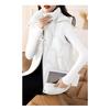 Spring and Autumn Jacket Down Cotton Vest for Women, Temperament Stand Collar Cotton Jacket Short Shoulder Down Vest