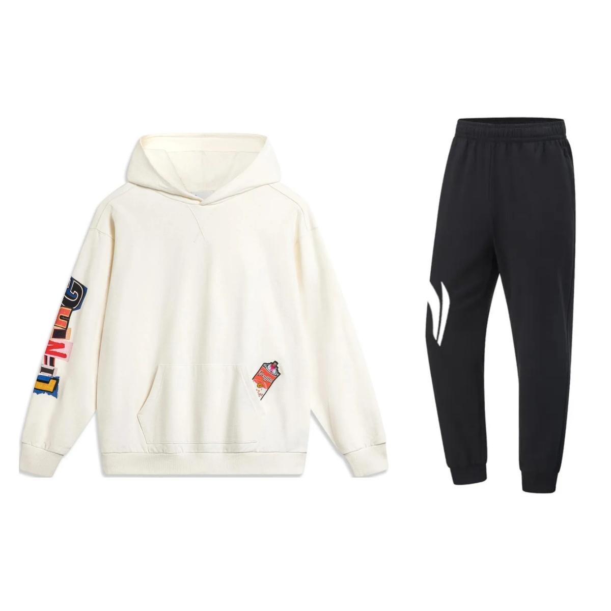 

Спортивный костюм Li Ning свободного кроя с капюшоном для мужчин AWDU139-2+YKLU341-1 M