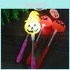 Colorful Halloween Glow Sticks For Kids Party Favors With Smiling Pumpkin Design