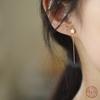 925 Sterling Silver Shiny Star Tassel Earrings Women 14k Gold Plating Long Earrings Fashion Party Jewelry Accessories  Gifts