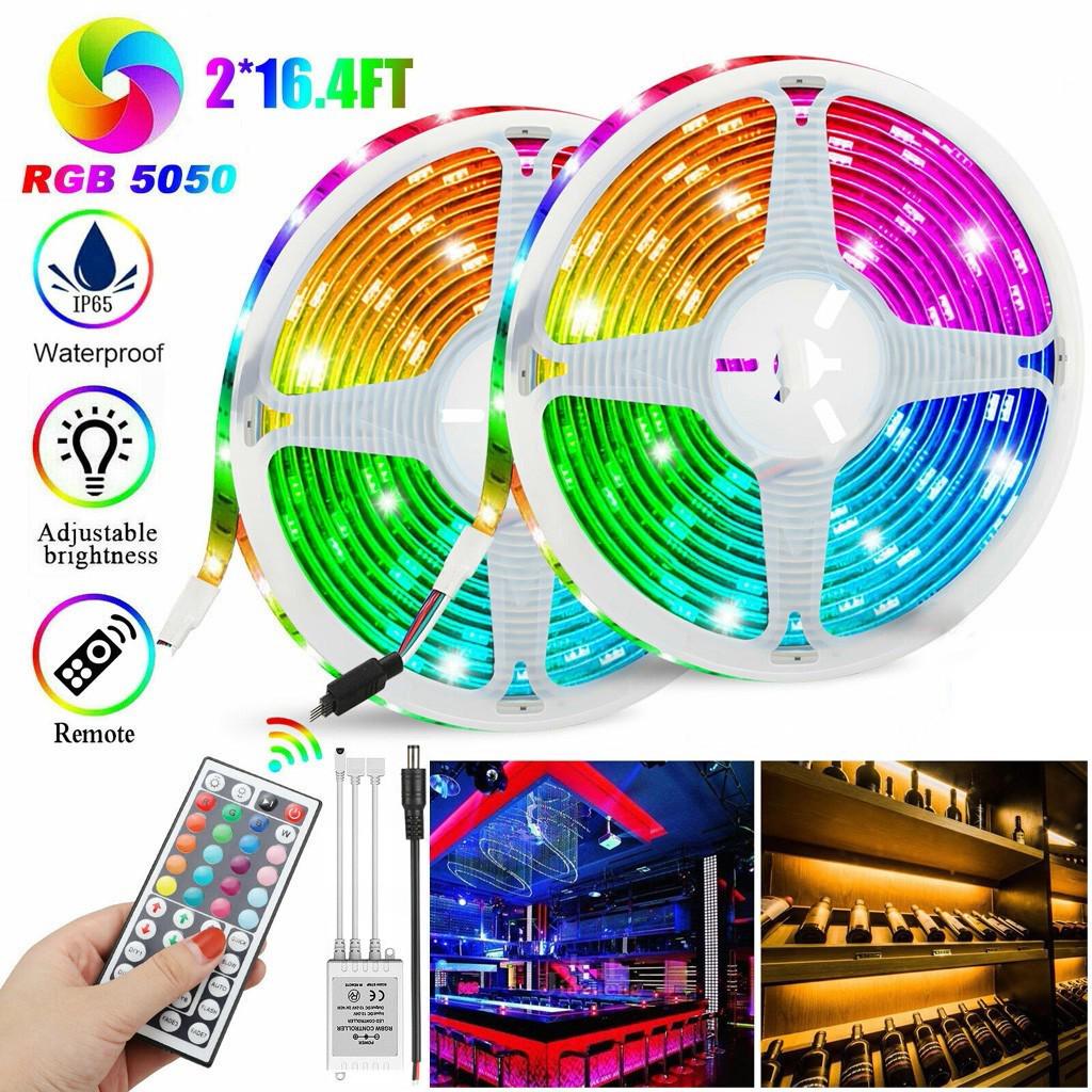 

(SU)10M 3528 SMD RGB 600 светодиодные полосы света строка ленты + 44 ключ ИК пульт дистанционного управления