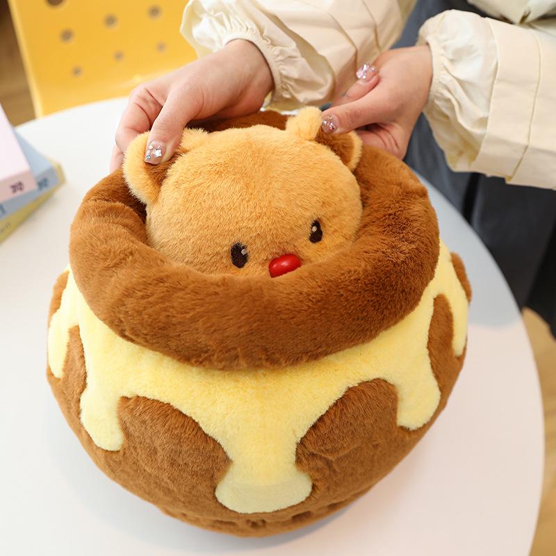 Honey Jar Bear Plush Toy – Cute Gift for Girlfriend's Birthday