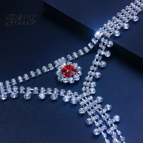Chain Strap Accessory Rhinestone Panty Adjustable Length Brief with Body