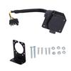 American 4 Flat to 7 Way Round Blade Trailer Plug Connector with Mounting Bracket 6‑24V