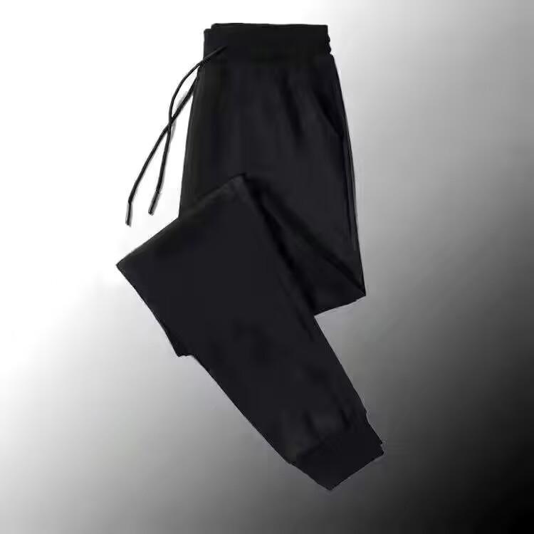 Unisex Heavyweight Fleece Windproof Sweatpants - Thick, Warm, Cuffed Outdoor Pants for Autumn and Winter