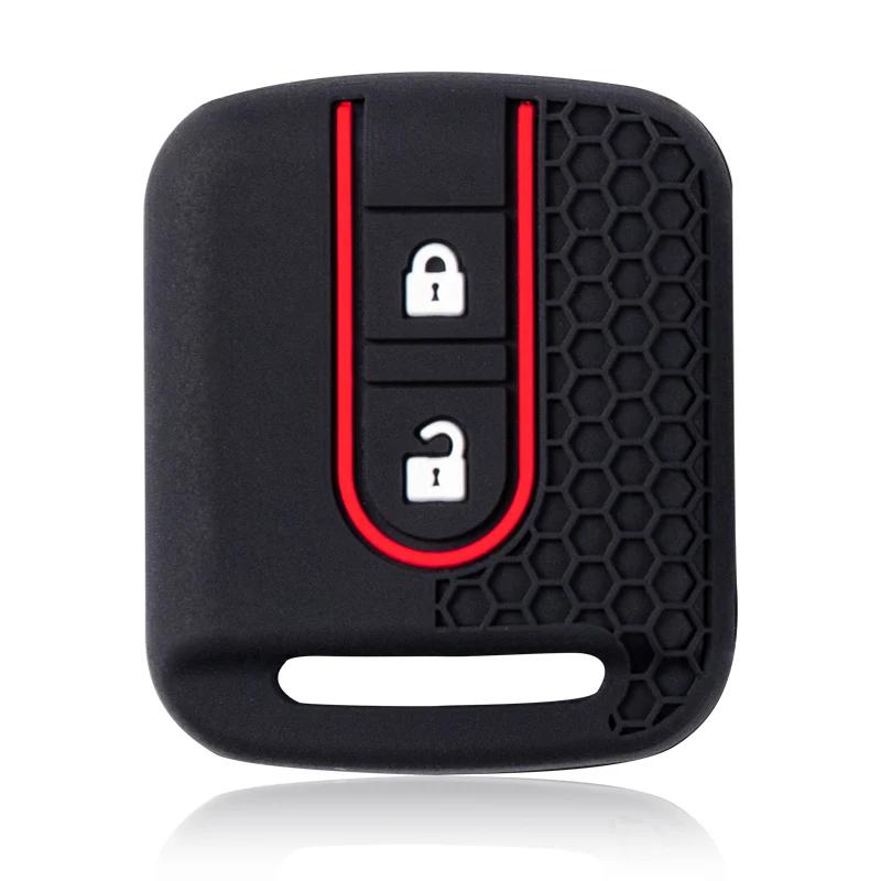 

Силиконовый чехол для автомобильного ключа Fob Rubber Cover для Nissan Micra K12 Note Navara Qashqai J10 Primera Almera Sunny X-Trail чёрный