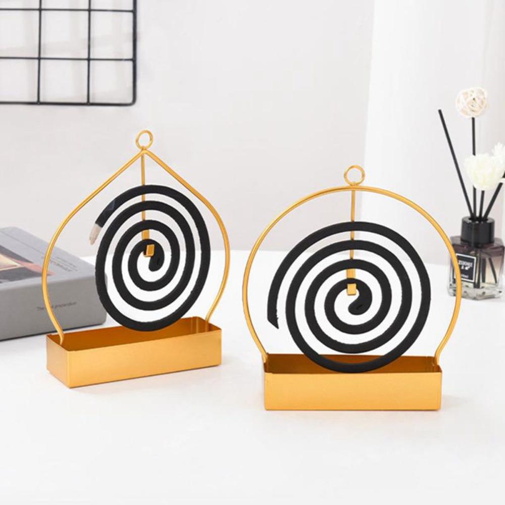 

Iron Decorative Elegant Bug Repellent Rack Mosquito Coil Holder Incense Stand Insect Coil Frame A