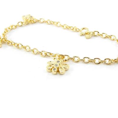 [C7541] - Gold Plated Bracelet 'Grigris Du Bonheur'