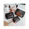 1 Piece Thick Mesh Large Capacity Makeup Bag, Personal Item Storage Small Pocket, Portable And Easy Makeup Storage Bag