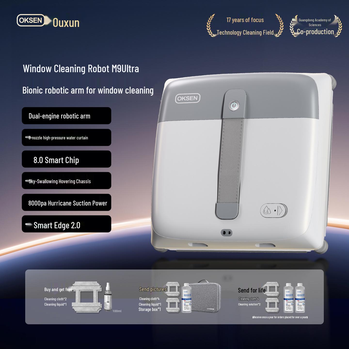 Ouxen Multifunctional Electric Window Cleaning Robot