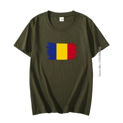 Romania Flag Cotton Tshirt Romanian Bucharest Country National Graphic T Shirts Summer Hipster Oversized T Shirt For Men