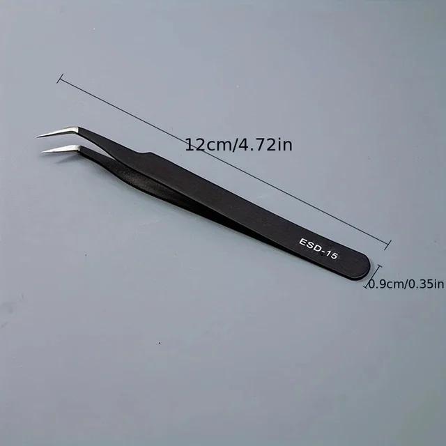 Stainless Steel Curved Straight Eyebrow False Eyelash Tweezers Nail Art Extension Makeup Tool Eeyelashes Tweezers