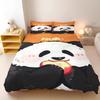 Miniso Duvet Cover Panda Cartoon Full Cute Children'S Bedroom  Polyester Adult Gift 2/3Pcs Bedding Set