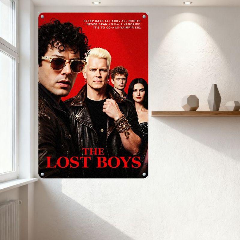 The Lost Boys Movie Vintage Metal Tin Sign Custom Horror Film Wall Decor for Home Bar Man Cave Cafe Pub Art Poster Plaque