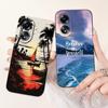 For Oppo A58 4G Case CPH2577 Silicone Cute Cat Fashion Butterfly Flower Love Painted Shockproof Cover For Oppo A58 4G Phone Case