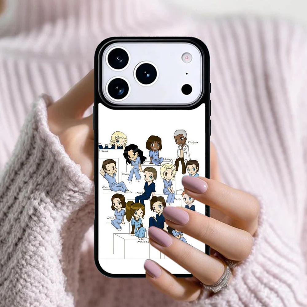 American TV Greys Anatomy Phone Case For Apple iPhone 17 Air 16E 15 14 Plus 13 12 11 Pro Max Mini Funda Cover
