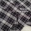 Spring/Summer Plaid Women's Skirt Pants & Shirt - Trendy Woven Fabric for Children's Wear