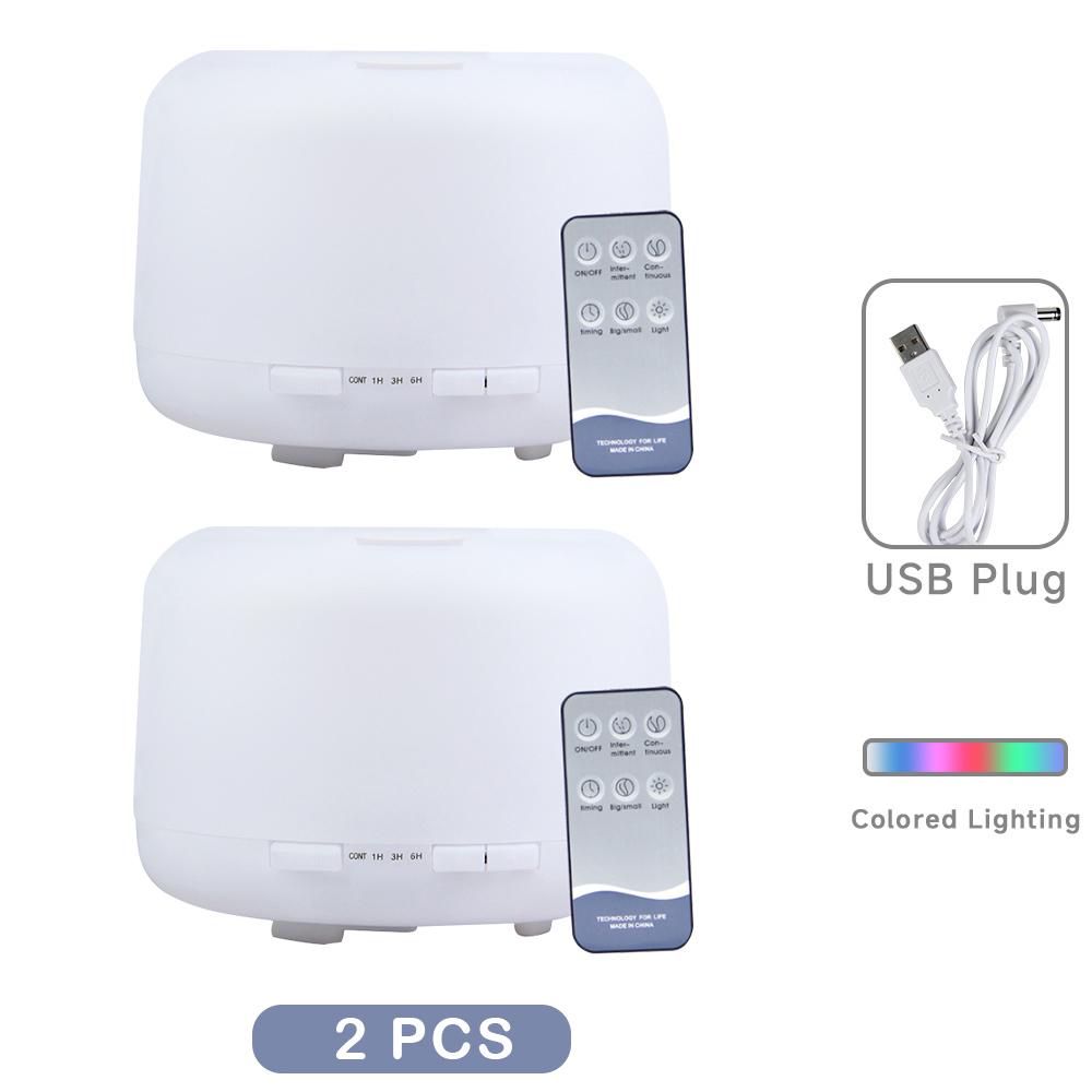 500ML Remote Control Humidifier Aroma Diffuser with Colorful LED Light Ultra Quiet Air Humidifier for Bedroom Home Office Yoga
