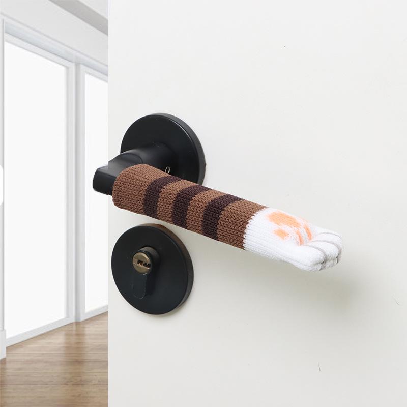 Knitted Thickened Anti-Collision Door Handle Cover for Winter