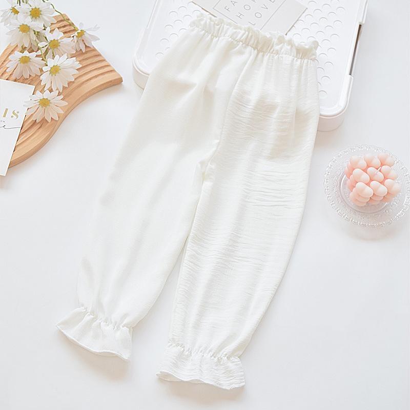 Children's Lantern Pants For Girls Boys Summer Thin Loose Simple Solid Color Kids Trousers Casual Baby Boy Girl Beach Pant