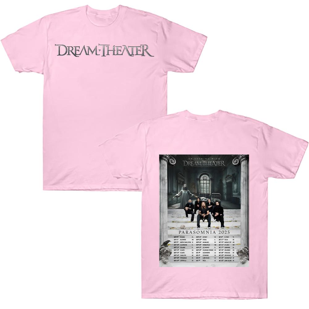 Dream Theater Parasomnia Tour 2025 Tshirt Rock Men's Summer Cotton Casual Sports Breathable Comfortable Tee Unisex Loose T-Shirt