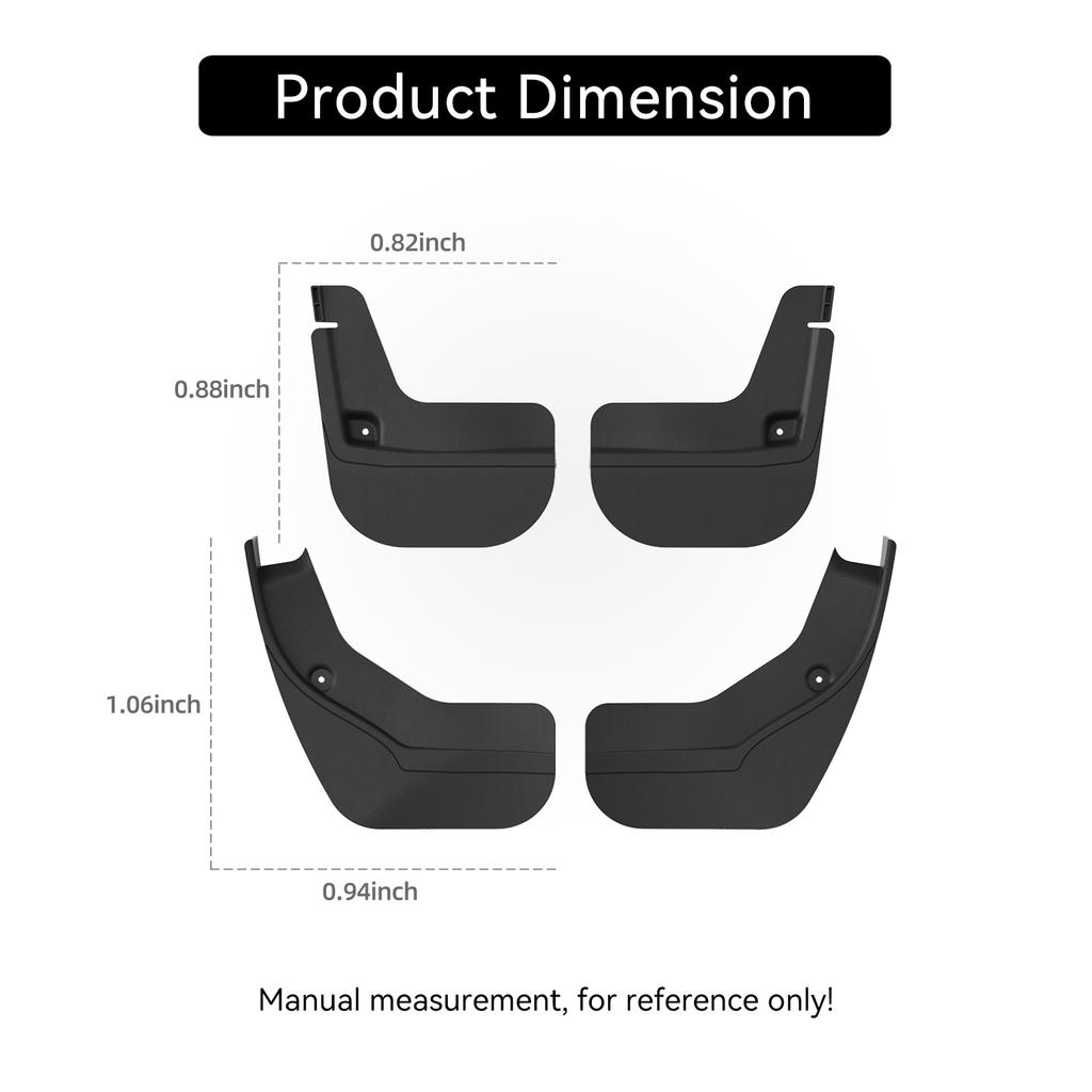 for Xiaomi SU7 2024-2026 Hidden Mud Guards Car Accessories Tire Mud Fenders Kit Black 4Pcs