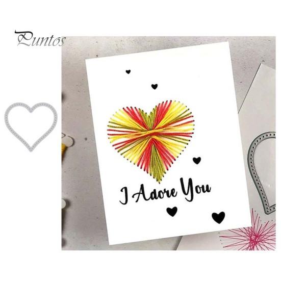 

Hole Heart Cutting Dies DIY Scrapbook Emboss Paper Card Album Craft Stencil Mold