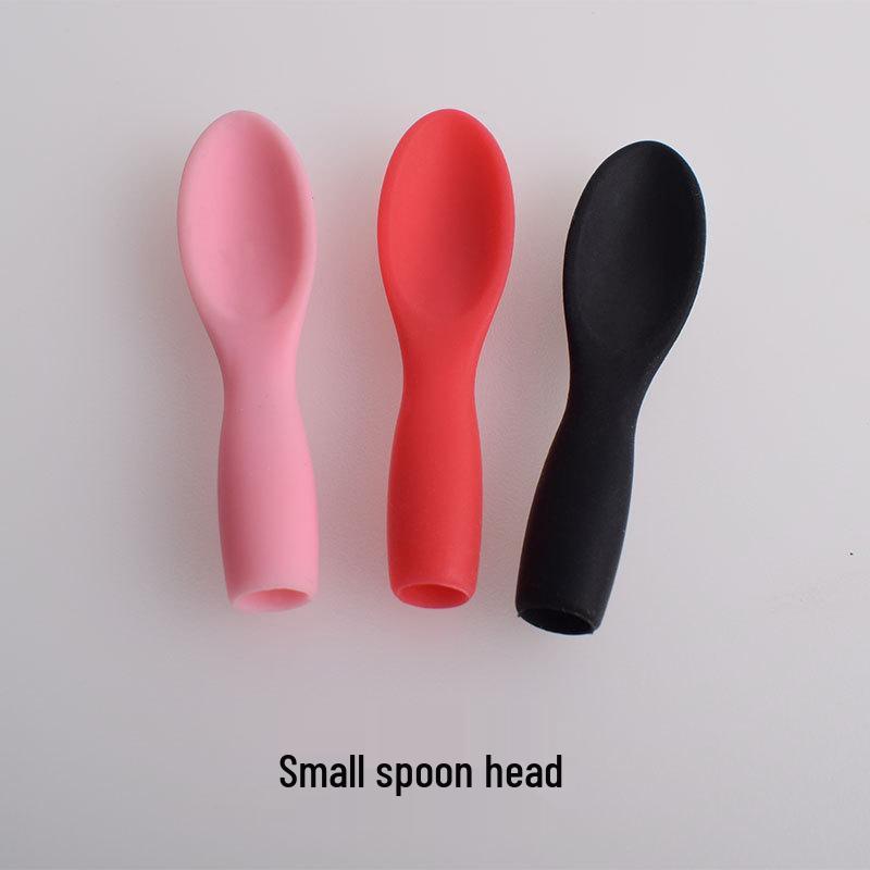 Silicone Pointed Spatula & Jar Scraper for Cosmetic & Cooking, Heat-Resistant