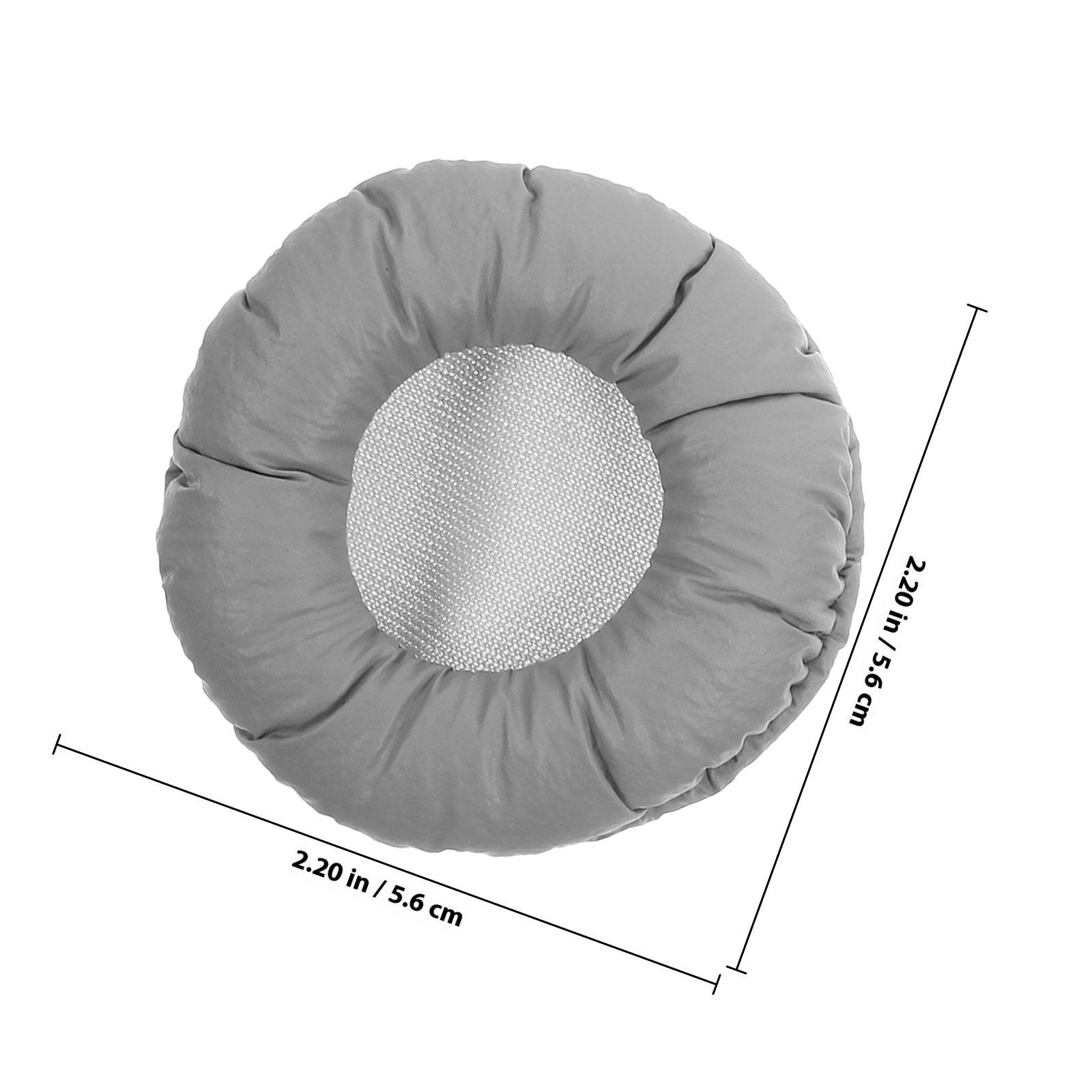 2Pcs Headphone Ear Pads Replacement Soft PU Sponge Mesh Ear Cushions Compatible for 50Mm Headphones Protective Covers серый