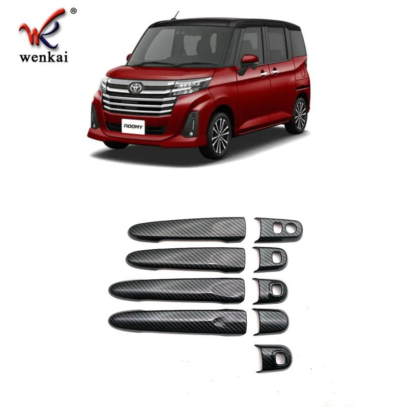 For Toyota TANK /ROOMY 2016- ABS Chrome Exterior Door Handle Door Bowl Cover Trim Molding Accessories