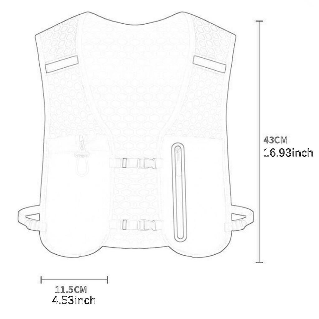 Running Vest Pack Sturdy Lightweight for Women Men for Outdoor Hiking Riding