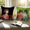 Pillow Gifts Home Office Furnishings Bedroom Sofa Car Cushion Cover case 45x45cm Movie S-Spirited A-Away Anime