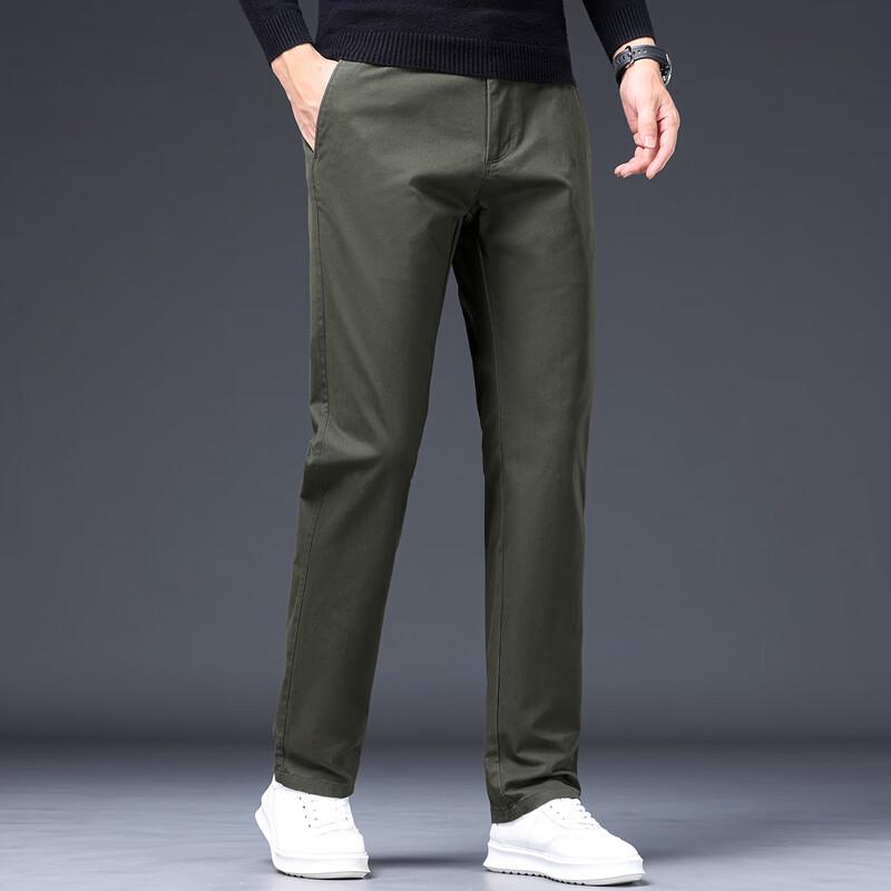 JEEP Men's Spring/Fall Business Casual Straight-Leg Pants
