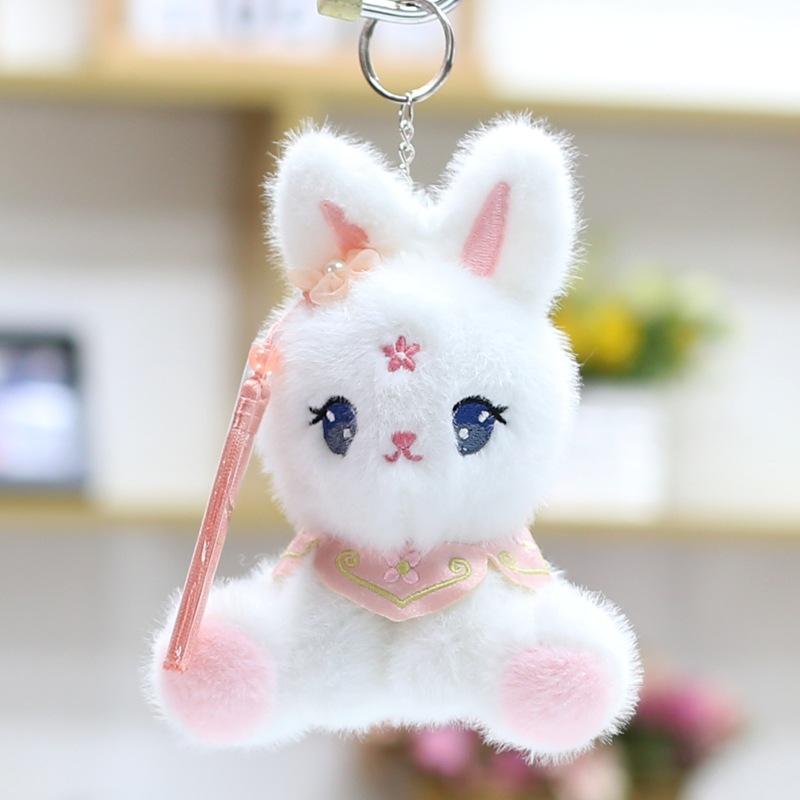 New Cute and Cute Little Rabbit Pendant Plush Toy Dolls and Bags and Exquisite Keychain