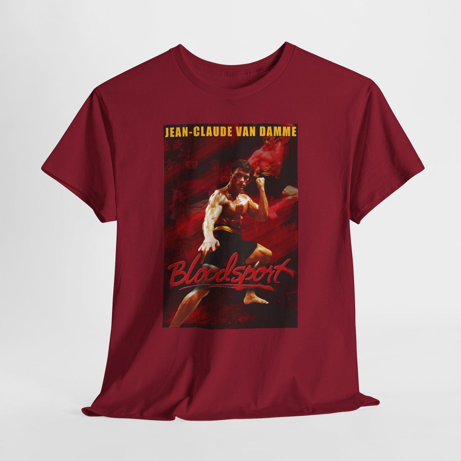 Jean Claude Van Damme Bloodsport V1 Movie Unisex T-Shirt, Hippie Tee, Retro Boho Shirt, Vintage 70s Clothing, Broadway Fan Gift L