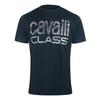 Cavalli Class Mens Zebra Print Logo T-Shirt