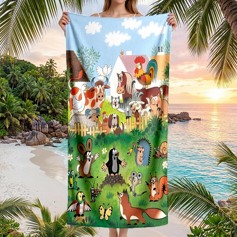 Krtecek Fashion Beach Towel: Ideal for Summer Adventures Soft, absorbent and quick drying suitable for swimming and bathing