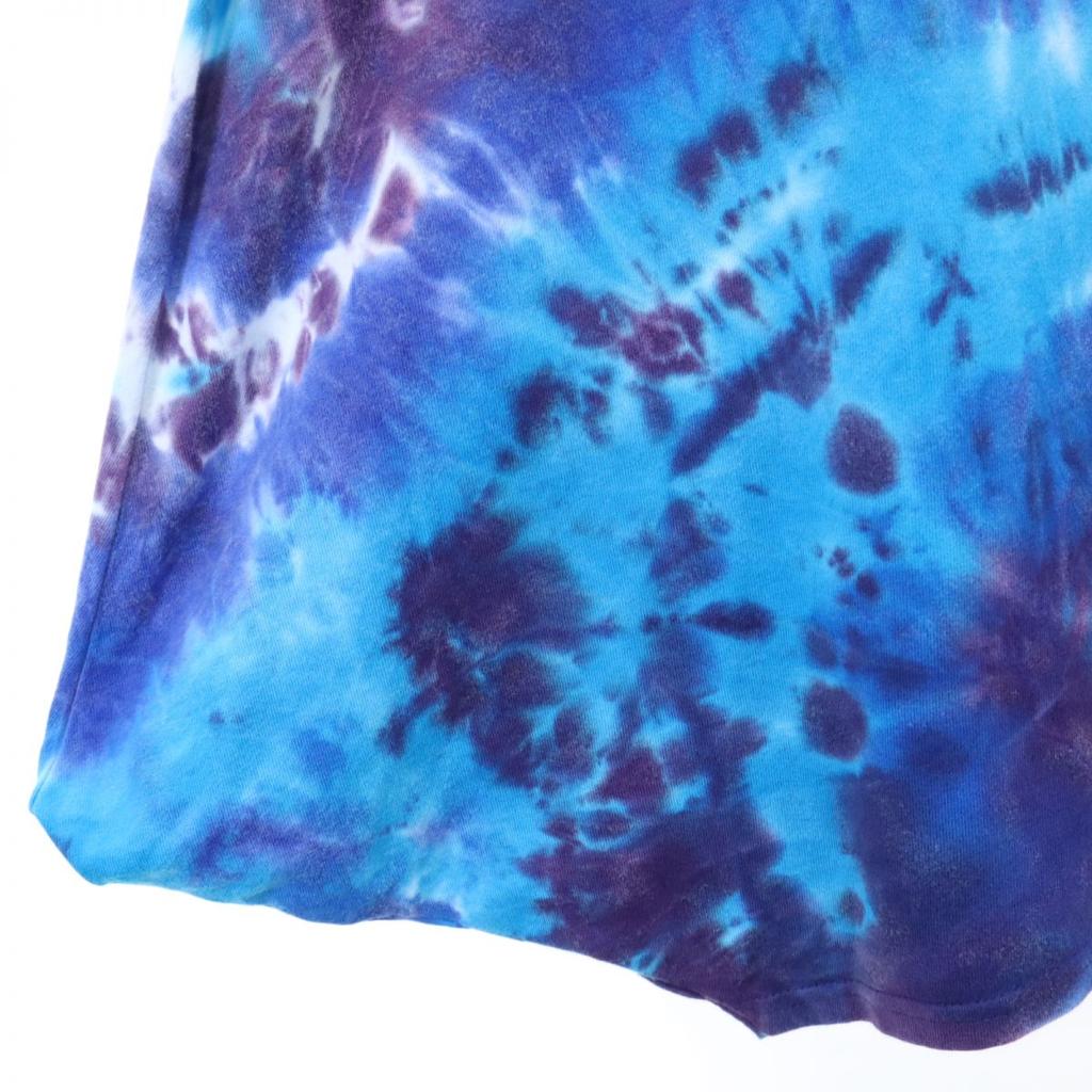 Needles made in Japan Tie-dye Short sleeve T-shirt 2 Blue Hem deformation Women Used
