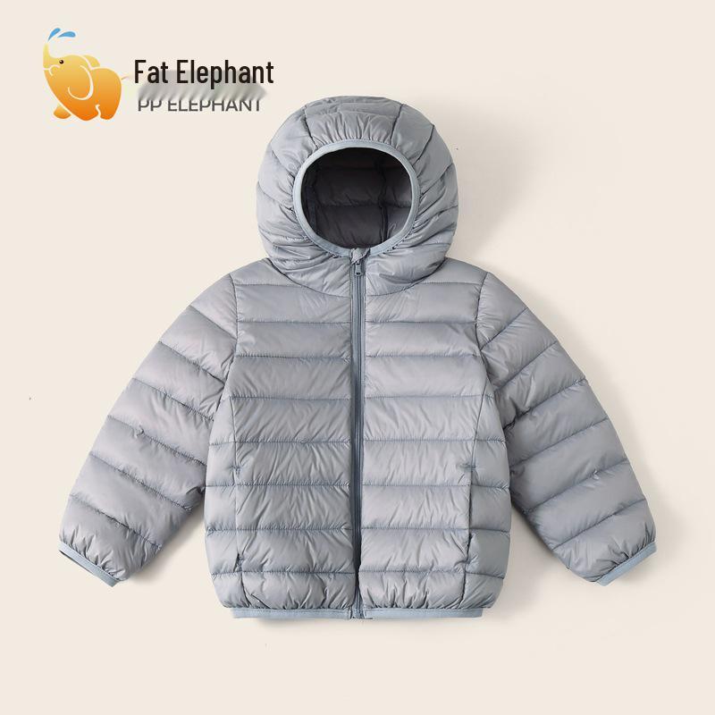 Kids' Winter Hooded Lightweight Down Jacket - Warm Outerwear for Boys & Girls