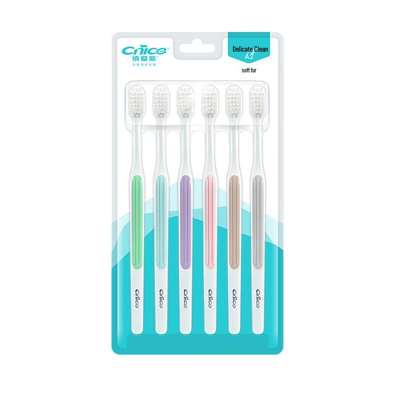 

Nice Slender Soft Bristle Toothbrush - 6 Pack