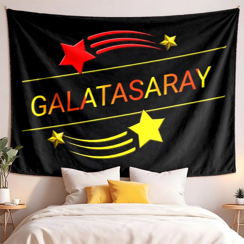 Gobelin Galatasaray wysokiej jakości do dekoracji salonu sypialni ścian akademika idealny jako dekoracja ścienna do sypialni lub prezent świąteczny