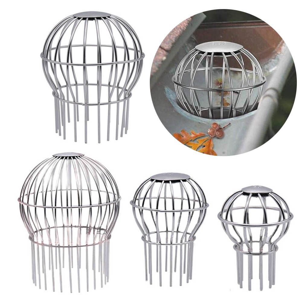 Down Pipe Gutter Balloon Guard Filter Strainer Gutter Protection Downspout Filter Filter to Prevent Leaf 304 Stainless Steel