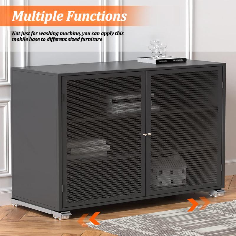 2Pcs Washing Machines Universal Wheels Mobile Base Refrigerator Extendable Increase Base Bracket Furniture Shock- proof Support