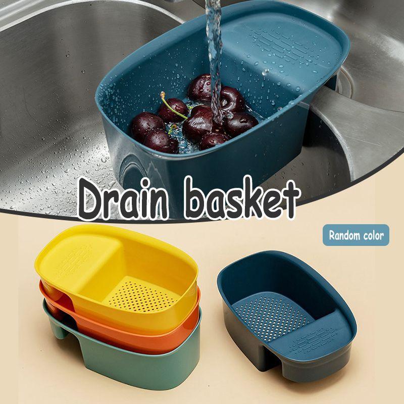 Draining Sink Strainer Basket Kitchen Garbage Filter Hanging Rack Storage
